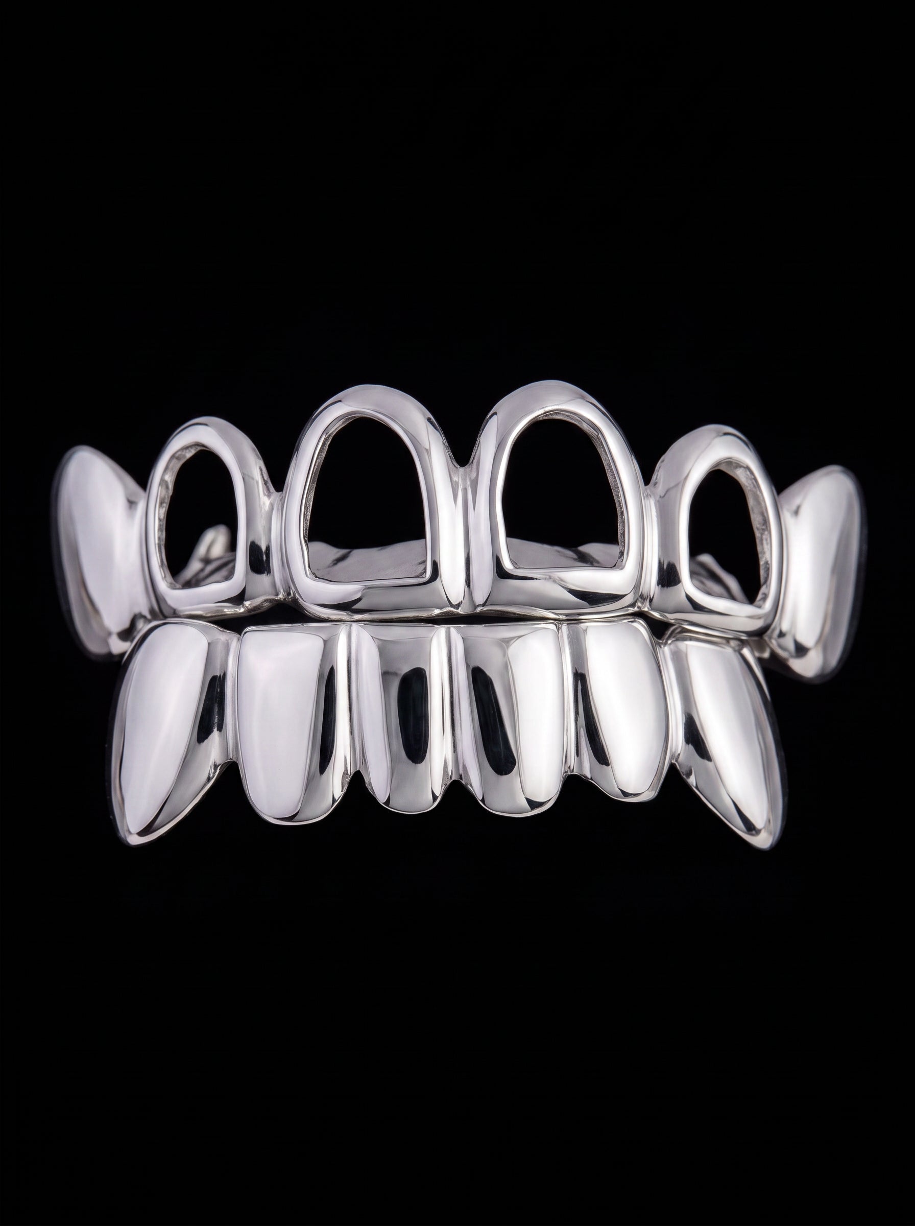 Restored mirror-polished grillz